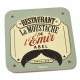 Drikkebrikker - "Moustache" - 6 stk.