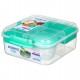 Bento Cube Lunch 1,25 l - Minty Teal - Sistema To Go