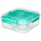 Bento Cube Lunch 1,25 l - Minty Teal - Sistema To Go