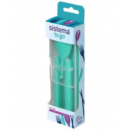 Bestik To Go - Minty Teal - Sistema