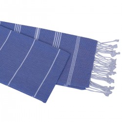 Eco hamam håndklæde - Blå - 80 x 180 cm