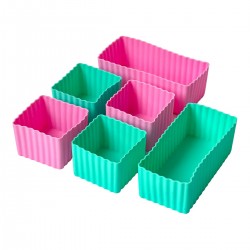 Yumbox Bento Cubes - 6 stk. - Pink/Aqua