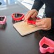LEKKABOX sandwichudstikkersæt - Hjerte/Blomst