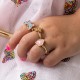Glitter fingerringe - 3 stk. Fairies in the Garden