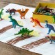 Æske med dinosaurfigurer - 16 stk.