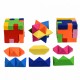 3D puzzle viskelæder - 4 stk.