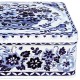 Metaldåse - Blue & White