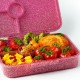 LEKKABOX madkasse (4 rum) - Pink Glitter