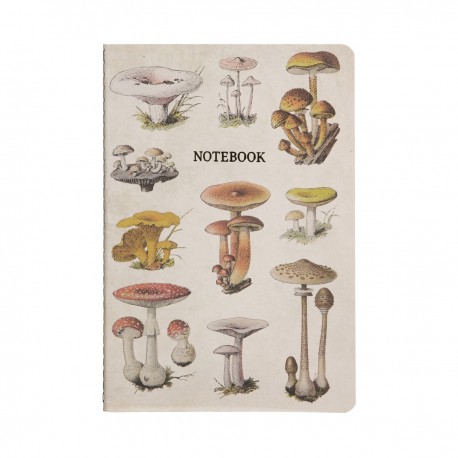 Notesbog - A5 - Vintage Mushrooms