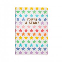 Notesbog - A5 - Rainbow Stars