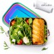 LEKKABOX Safe stålmadkasse inkl. divider (rainbow) - 1000 ml