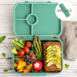 LEKKABOX madkasse (4 rum) - Grøn