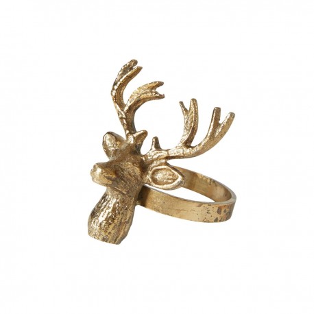 Servietring - Hjort (guld)