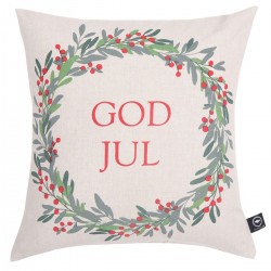 Pudebetræk - God Jul - 45 x 45 cm