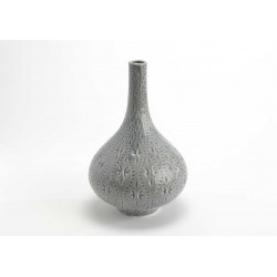 Keramikvase - 27 cm - Grå