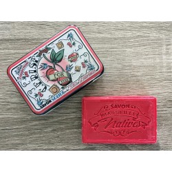 Savon de Marseille - kirsebær - 100 g fast håndsæbe