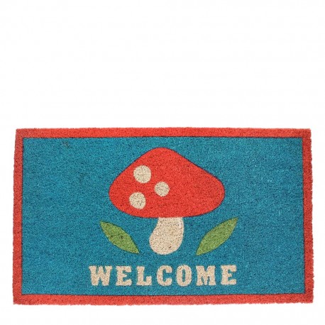 Dørmåtte – Welcome Mushroom (43 × 73 cm)