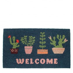 Dørmåtte – Welcome Plants (43 × 73 cm)