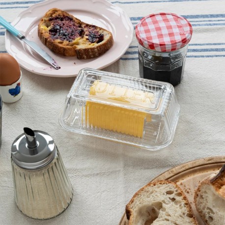 Smørkrukke i glas