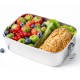 LEKKABOX Safe stålmadkasse inkl. divider - 1400 ml