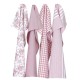 Viskestykker - Rosa Linnea - 4 stk.