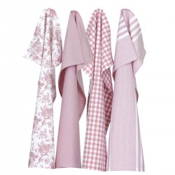 Viskestykker - Rosa Linnea - 4 stk.
