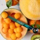 LEKKABOX dobbelt melonkugleske (rainbow)