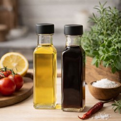 Små flasker i glas (100 ml) - 2 stk.