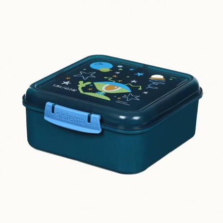 Bento Cube Lunch 1,25 l - Kids Design – One-Eyed Alien (Laguna)