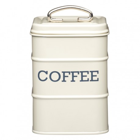 Firkantet kaffedåse - Creme