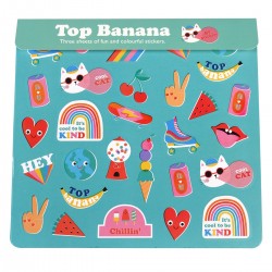 Klistermærker - Top Banana (3 ark)