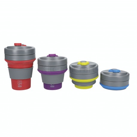 Foldbar kaffekop - 350 ml - Rød