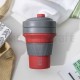 Foldbar kaffekop - 350 ml - Rød