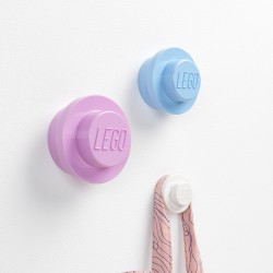 LEGO® Knagesæt 3 stk. - Pink/Hvid/Lyseblå