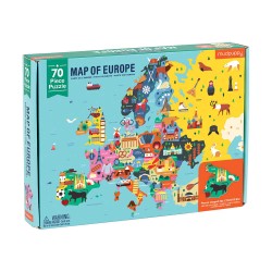 Mudpuppy puslespil - Europa - 70 brikker