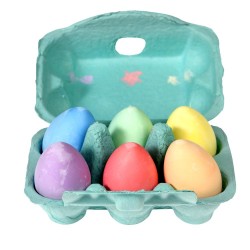 Farvekridt i æggebakke